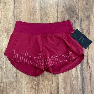 NWT Lululemon Speed Up Mid Rise Shorts *Graphic 4" Size 6 Special Edition